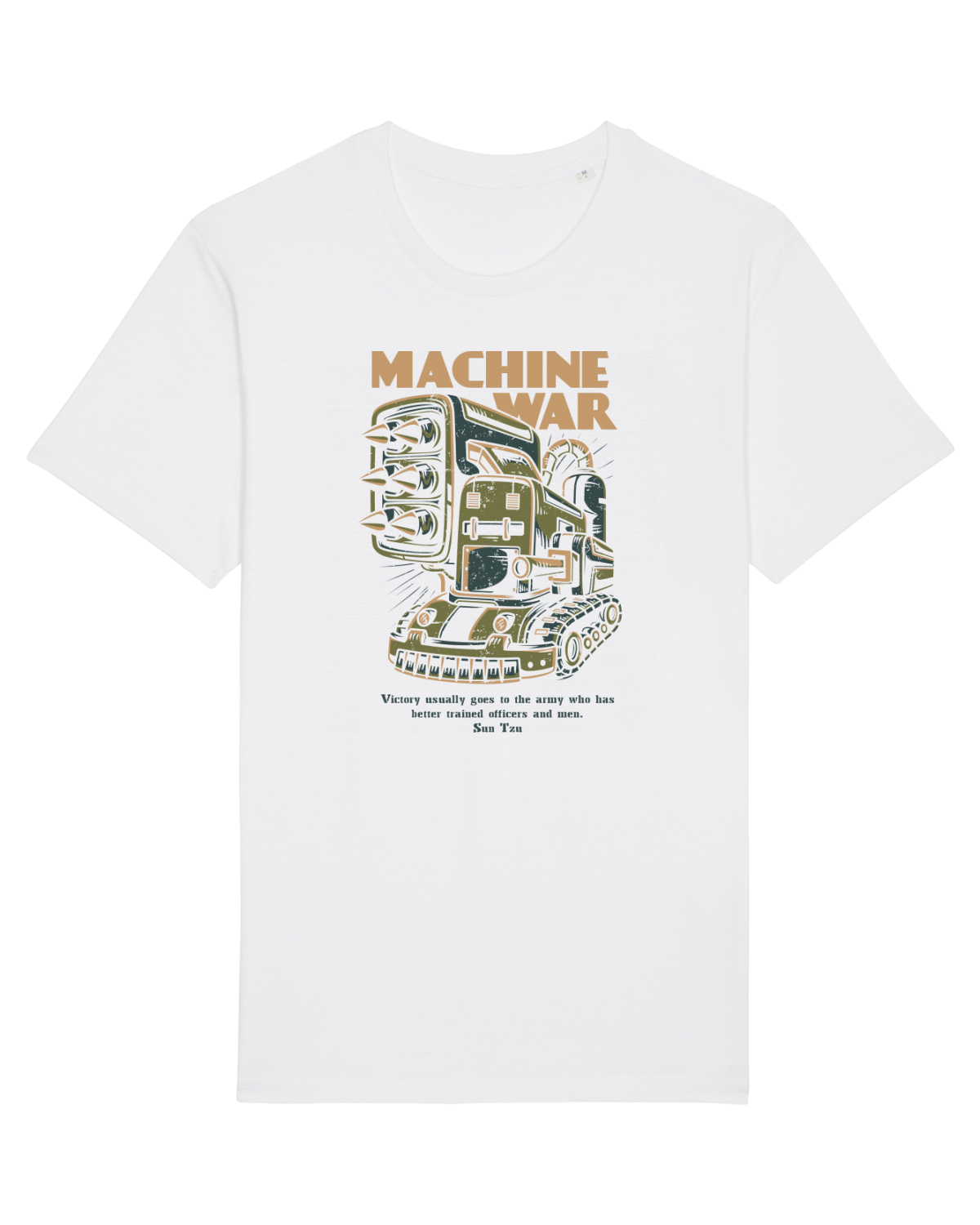 Tricou mânecă scurtă Unisex Rocker White