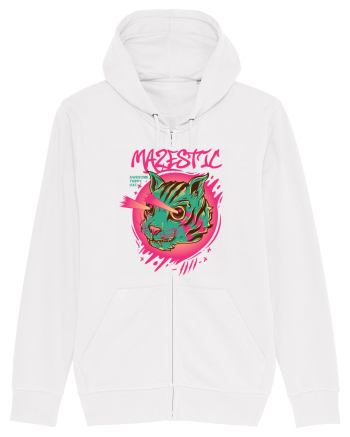 Mazestic Awesome Trippy Cat White