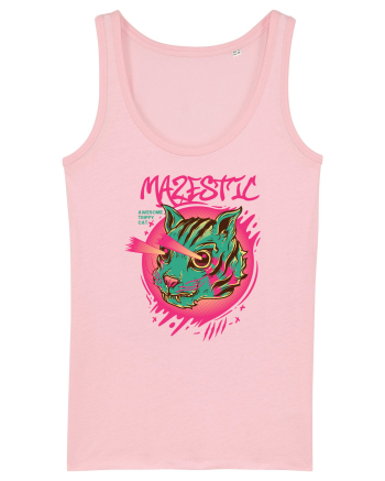 Mazestic Awesome Trippy Cat Cotton Pink