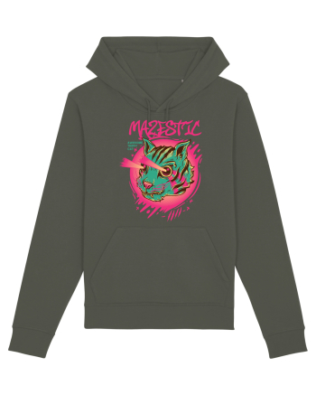 Mazestic Awesome Trippy Cat Khaki