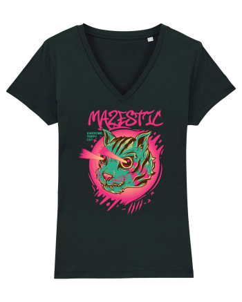 Mazestic Awesome Trippy Cat Black