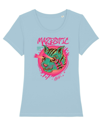 Mazestic Awesome Trippy Cat Sky Blue