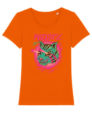 Mazestic Awesome Trippy Cat Bright Orange