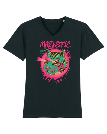 Mazestic Awesome Trippy Cat Black