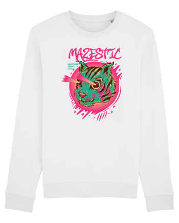 Mazestic Awesome Trippy Cat White