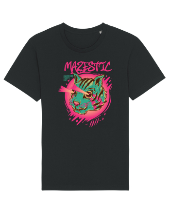 Mazestic Awesome Trippy Cat Black