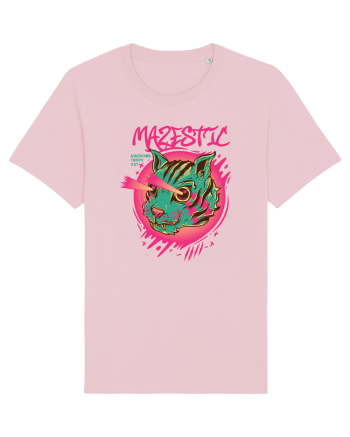 Mazestic Awesome Trippy Cat Cotton Pink