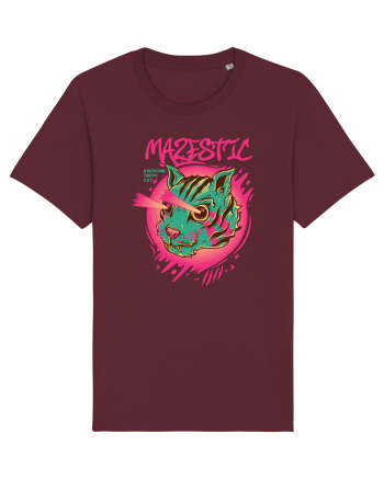 Mazestic Awesome Trippy Cat Burgundy