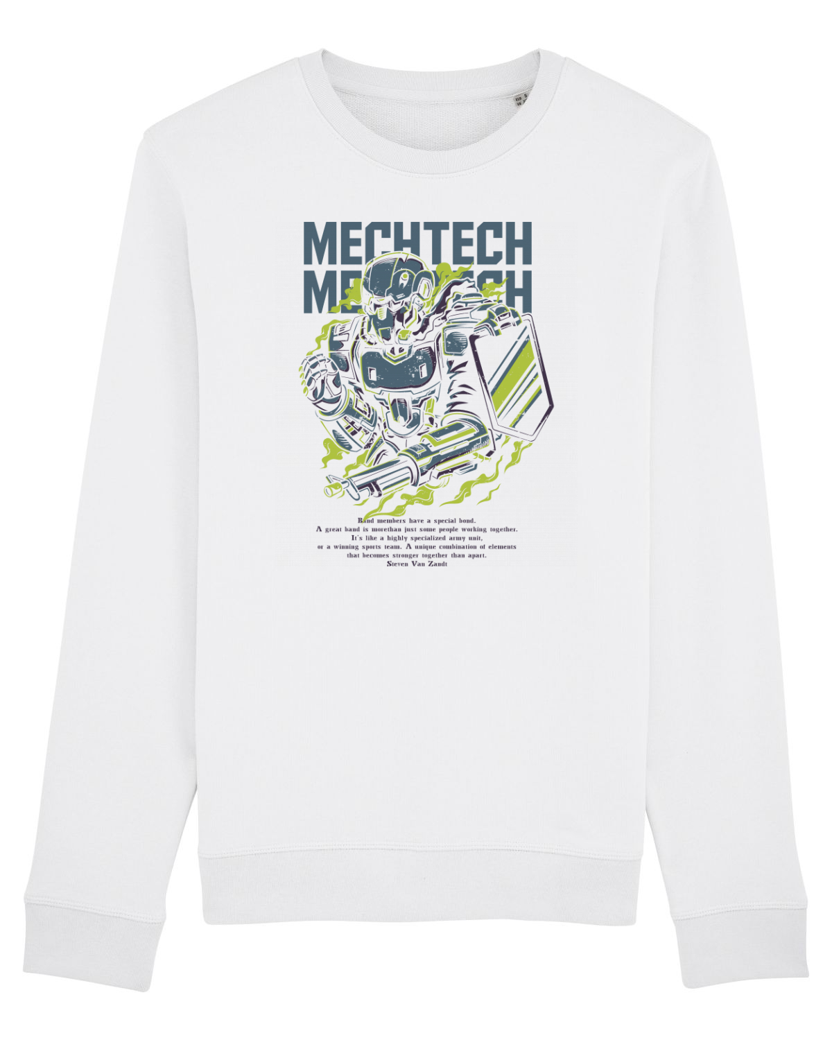 Bluză mânecă lungă Unisex Rise White