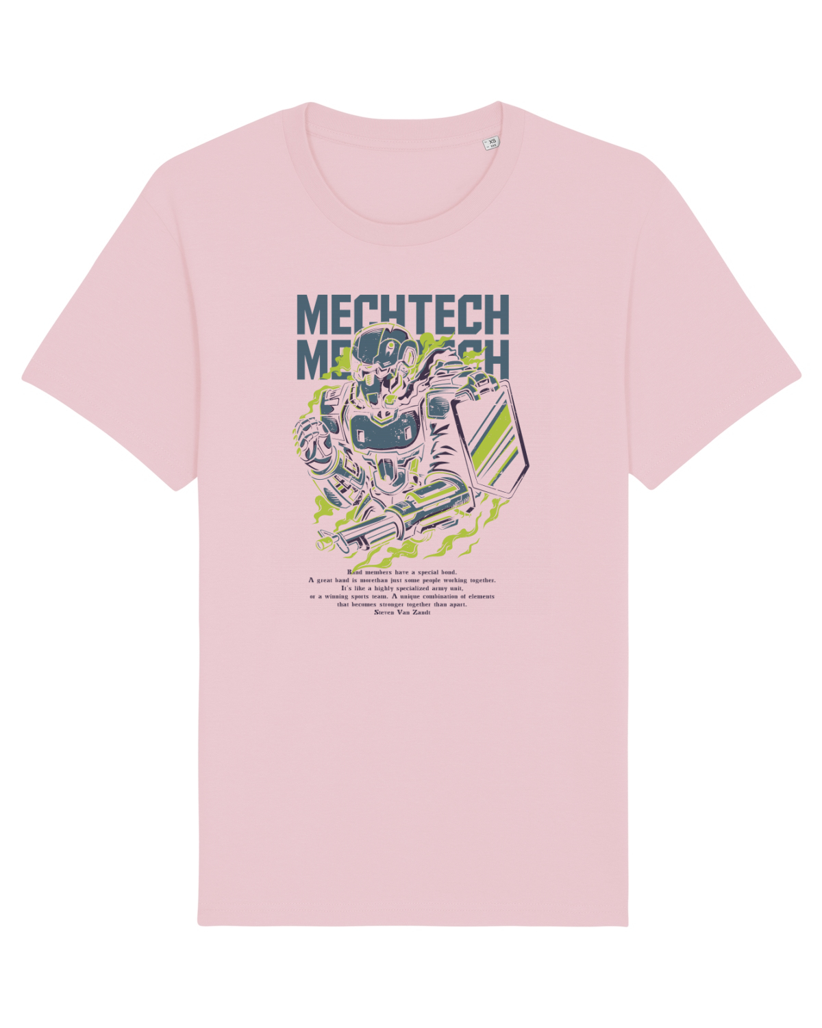 Tricou mânecă scurtă Unisex Rocker Cotton Pink