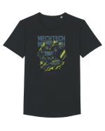 Mechtech Tricou mânecă scurtă guler larg Bărbat Skater