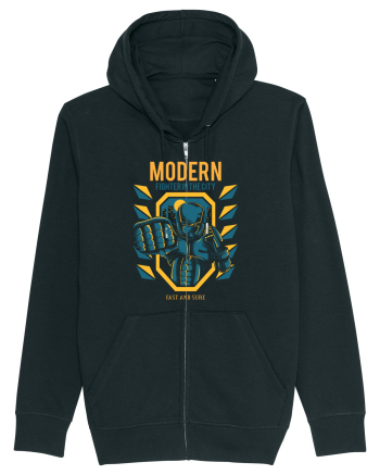 Modern Fighter In The City Black