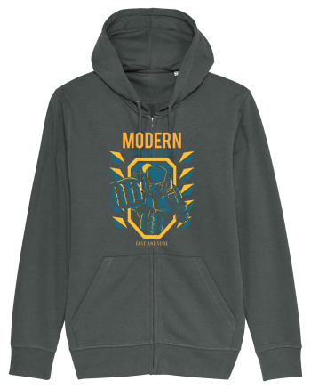 Modern Fighter In The City Anthracite