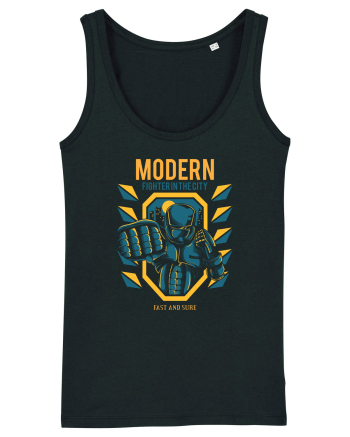 Modern Fighter In The City Black