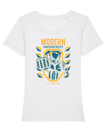 Modern Fighter In The City White