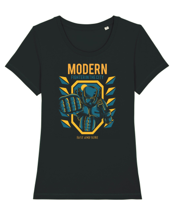 Modern Fighter In The City Black
