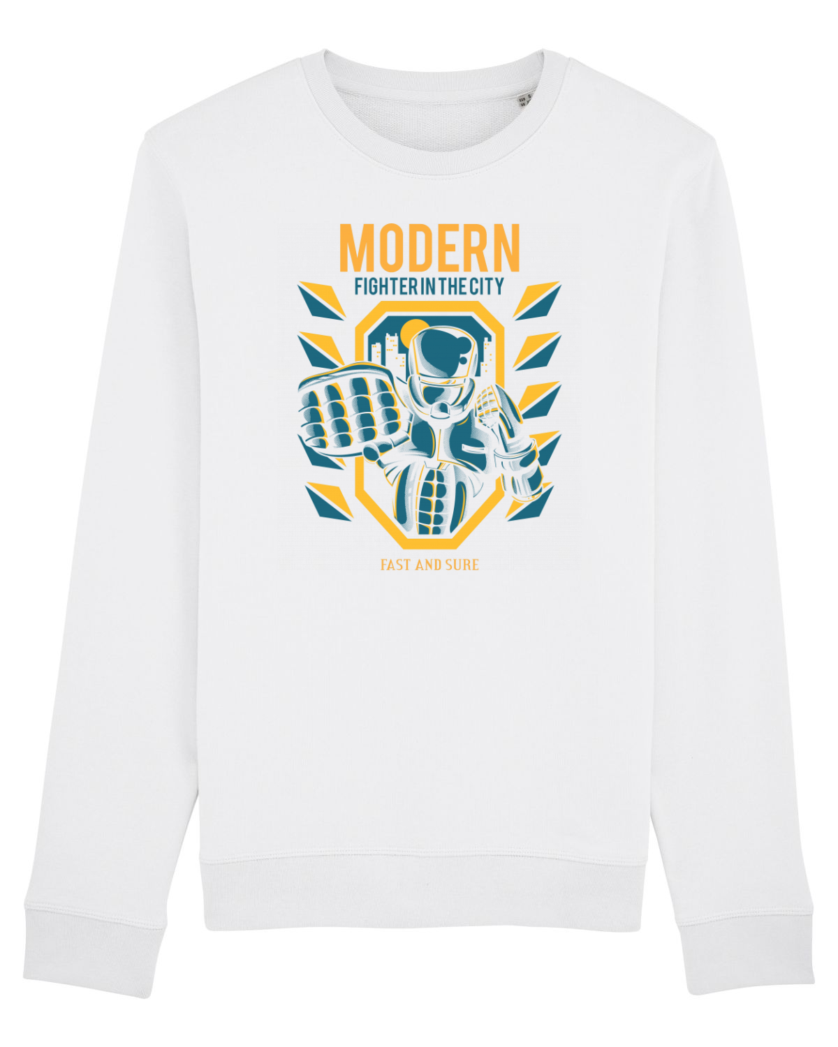 Bluză mânecă lungă Unisex Rise White