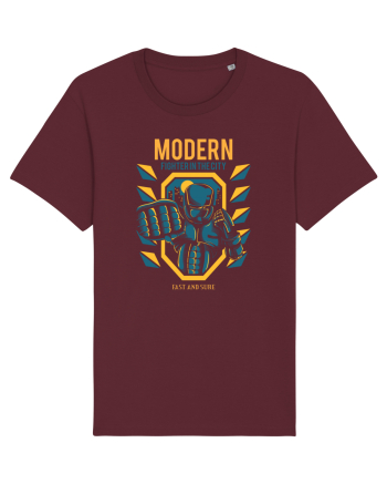 Modern Fighter In The City Burgundy