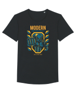 Modern Fighter In The City Tricou mânecă scurtă guler larg Bărbat Skater
