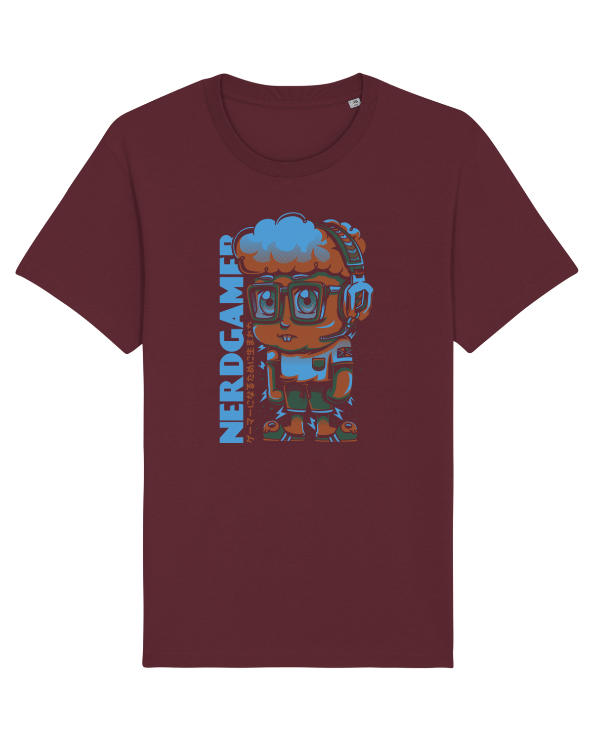 Tricou mânecă scurtă Unisex Rocker Burgundy