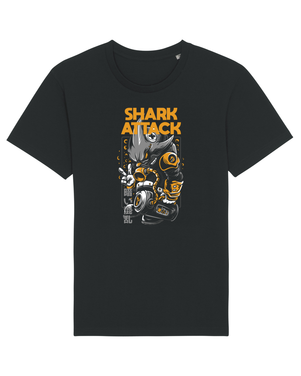 Tricou mânecă scurtă Unisex Rocker Black