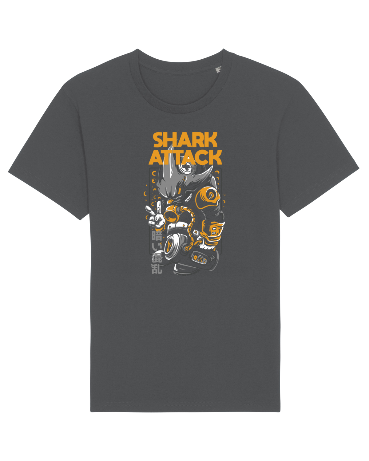 Tricou mânecă scurtă Unisex Rocker Anthracite