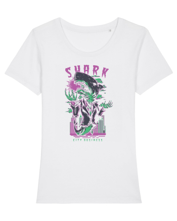 Shark City Business White