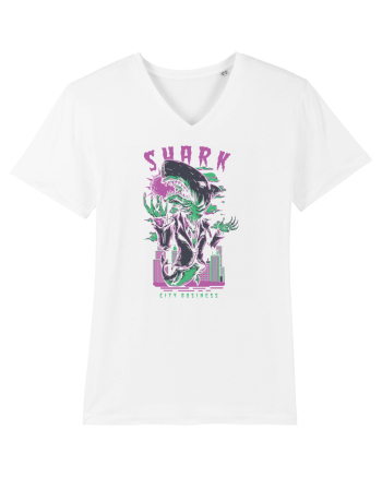 Shark City Business White
