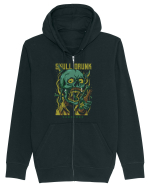 Skull Drunk Hanorac cu fermoar Unisex Connector