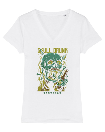 Skull Drunk White