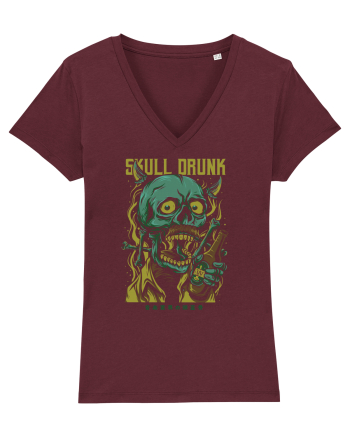 Skull Drunk Burgundy