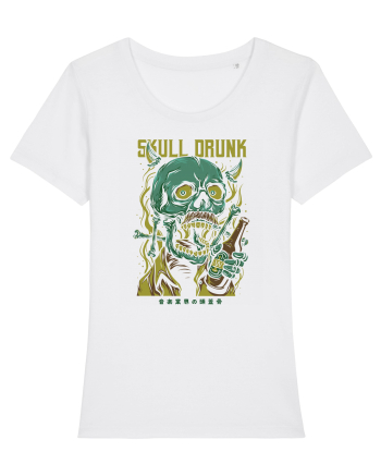 Skull Drunk White