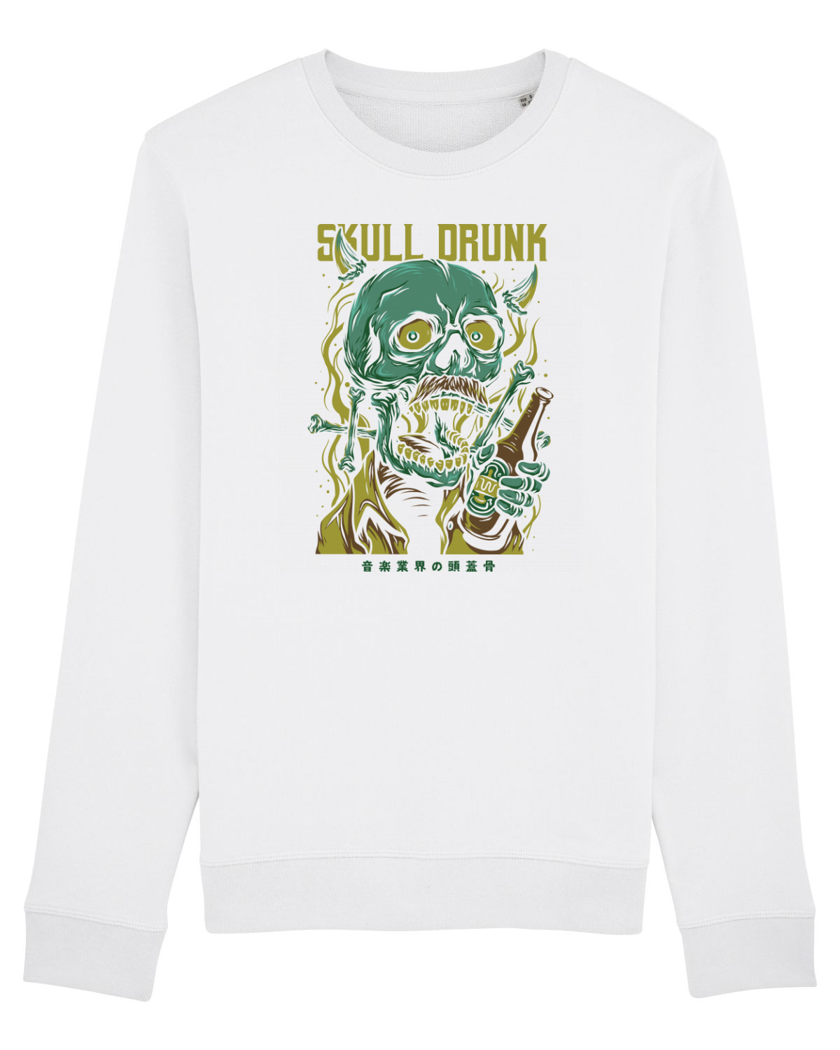 Bluză mânecă lungă Unisex Rise White