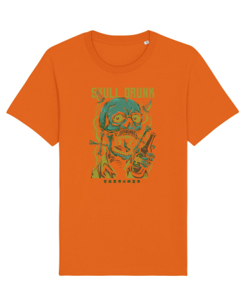 Skull Drunk Bright Orange