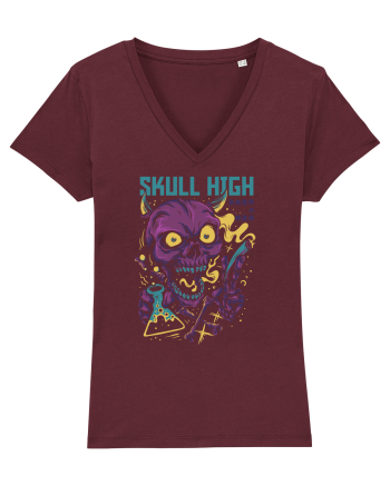 Skull High Burgundy