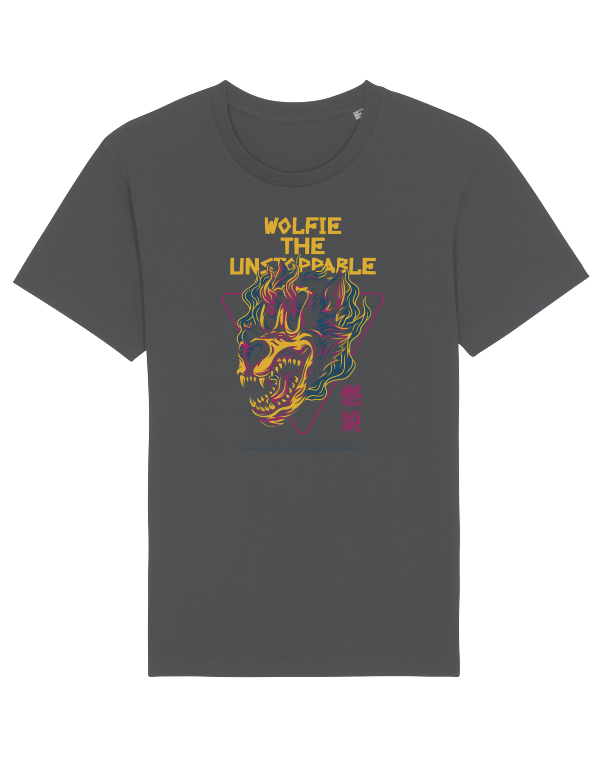 Tricou mânecă scurtă Unisex Rocker Anthracite