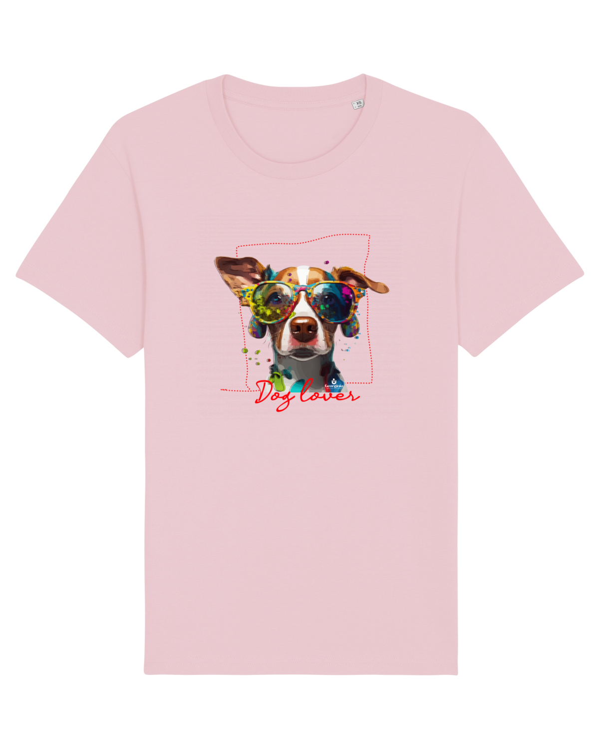 Tricou mânecă scurtă Unisex Rocker Cotton Pink