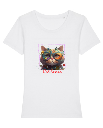 Cat lover White