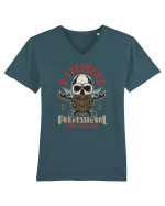 8 Cylinder Professional Car Tuning Tricou mânecă scurtă guler V Bărbat Presenter