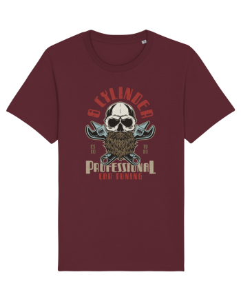 8 Cylinder Professional Car Tuning Burgundy