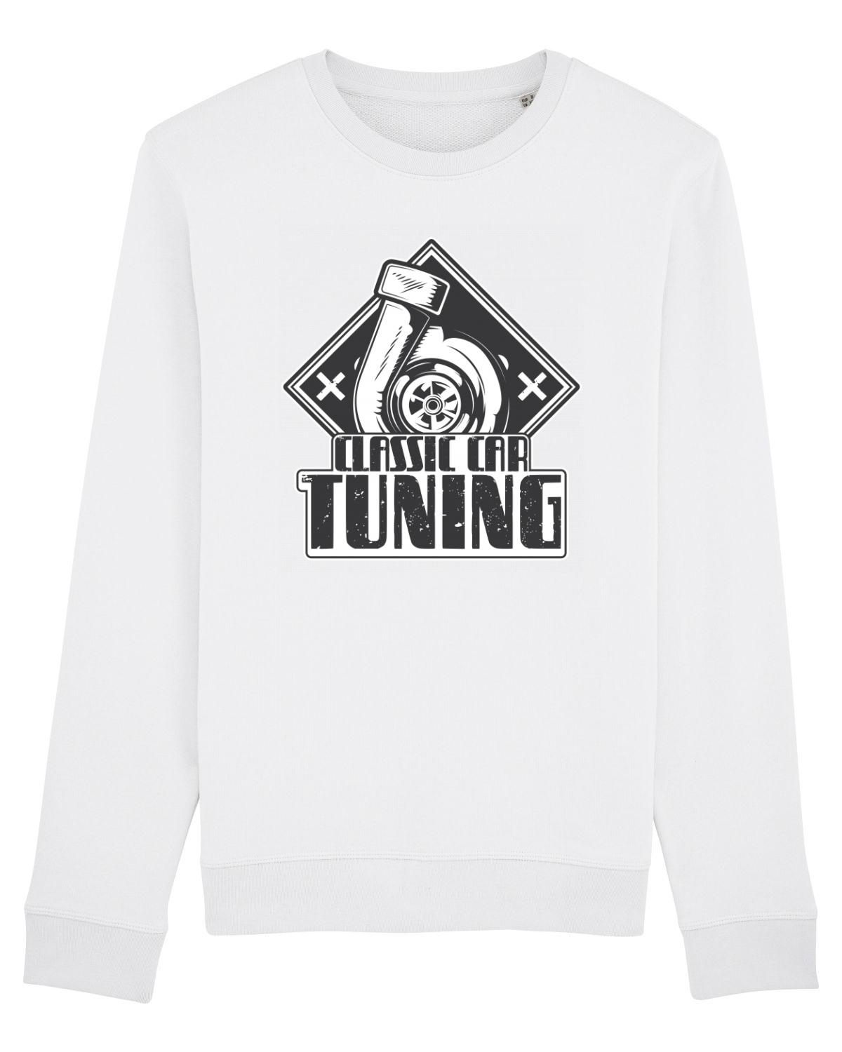 Bluză mânecă lungă Unisex Rise White