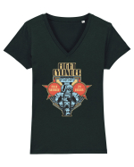 Eight Cylinder Tricou mânecă scurtă guler V Damă Evoker