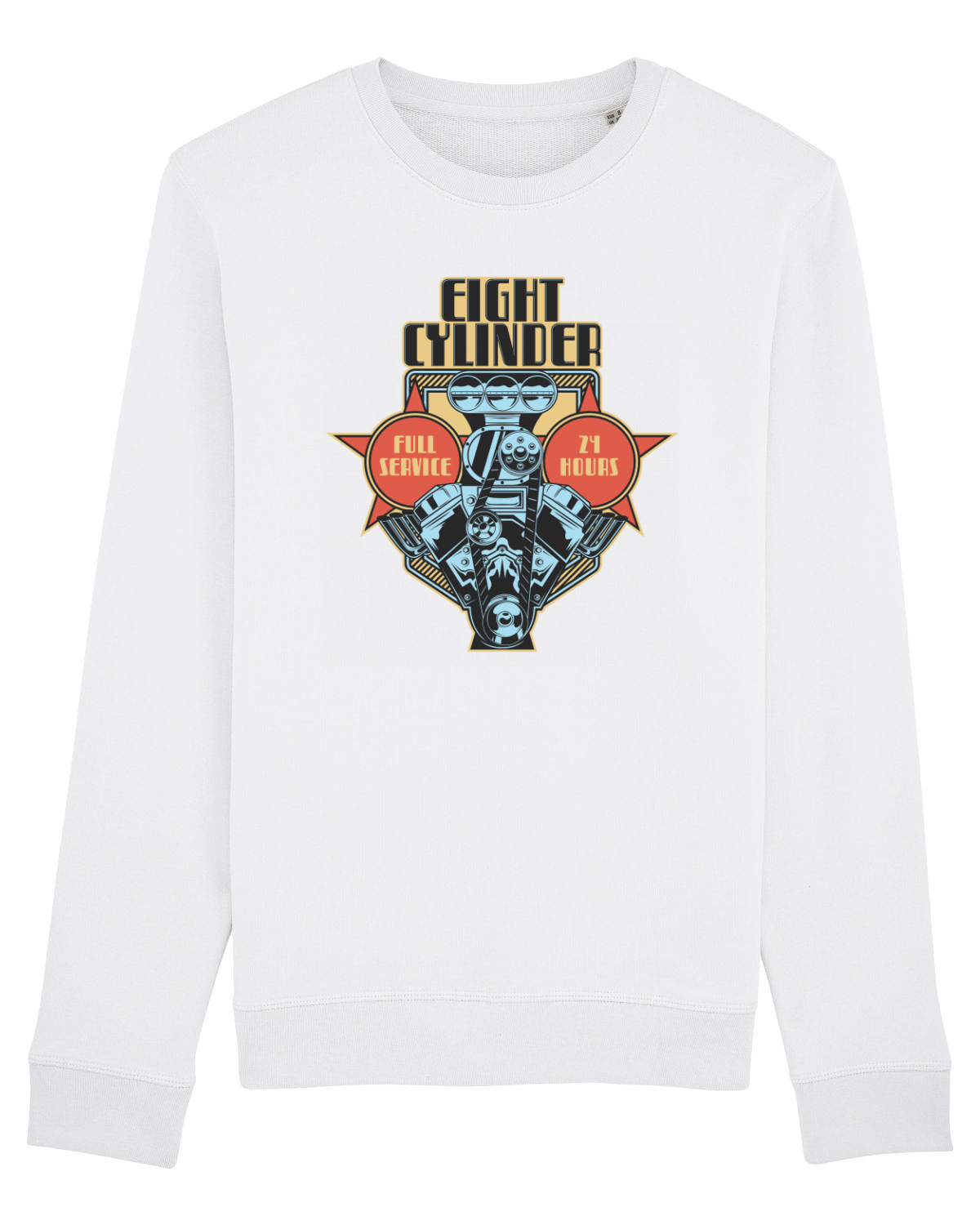 Bluză mânecă lungă Unisex Rise White