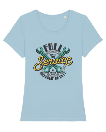 Full Service Mechanic On Duty Sky Blue