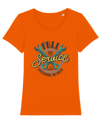 Full Service Mechanic On Duty Bright Orange
