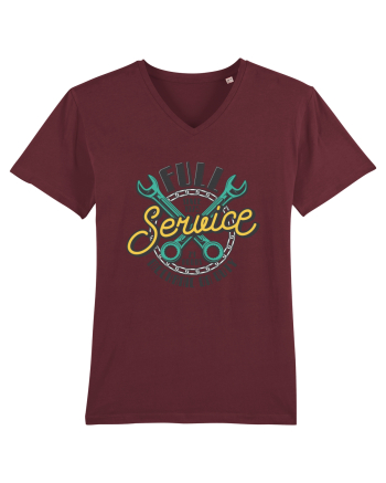Full Service Mechanic On Duty Burgundy