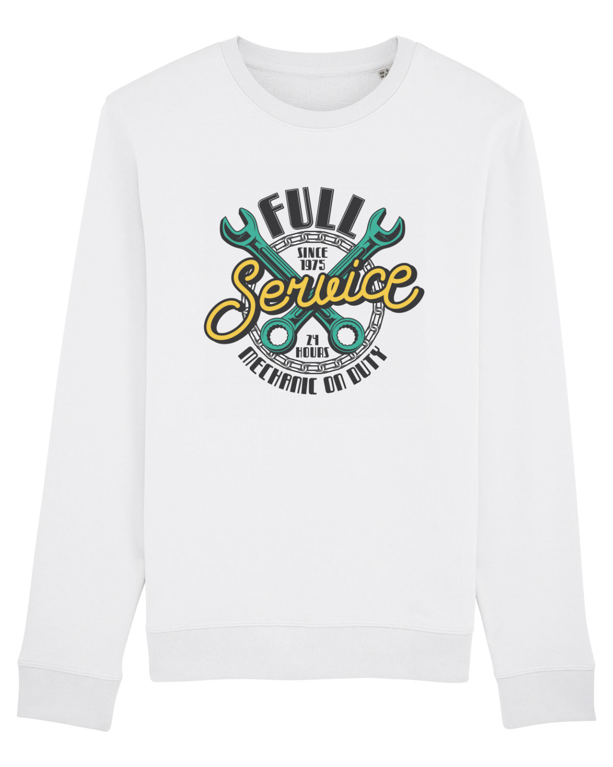 Bluză mânecă lungă Unisex Rise White