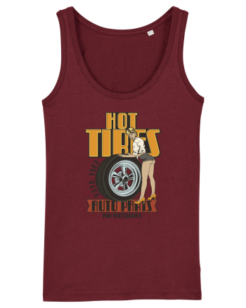 Hot Tires Auto Parts Burgundy