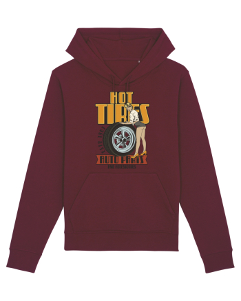 Hot Tires Auto Parts Burgundy