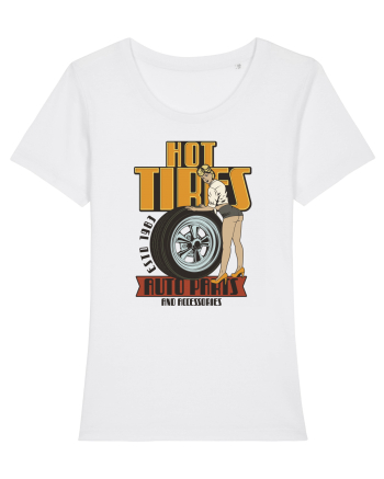 Hot Tires Auto Parts White